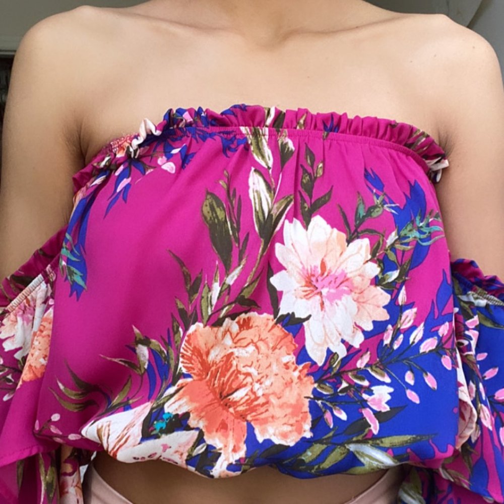 Floral Off The Shoulder Blouse